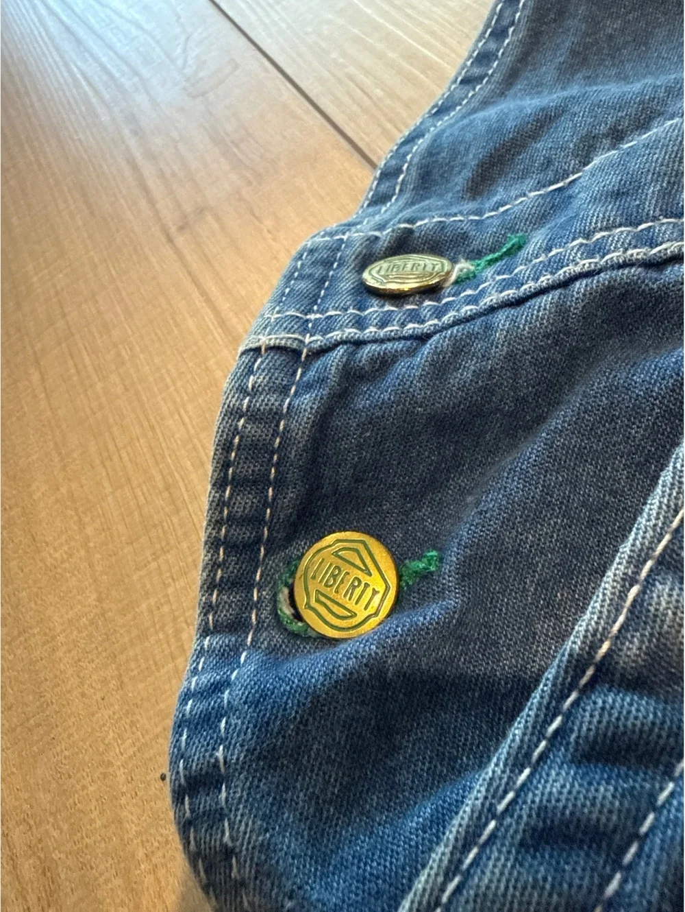 Vintage Liberty Denim Overalls with Multiple Pockets